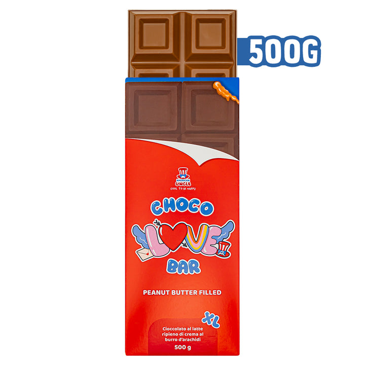 XL Peanut Butter filled Choco Love Bar, mliječna čokolada punjena kremom od kikiriki maslaca od 500g 