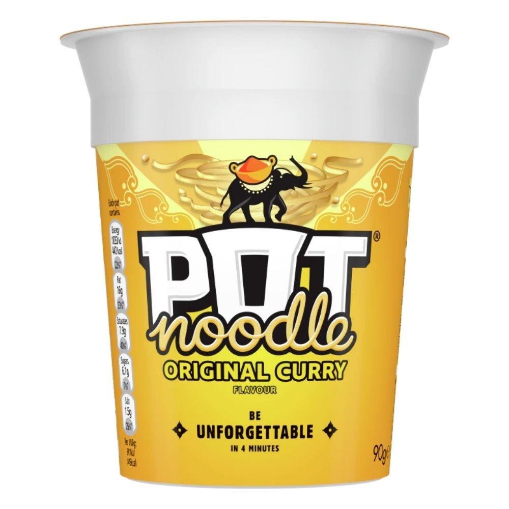 Pot Noodle Original Curry, rezanci s curryjem s umakom od manga od 90g 
