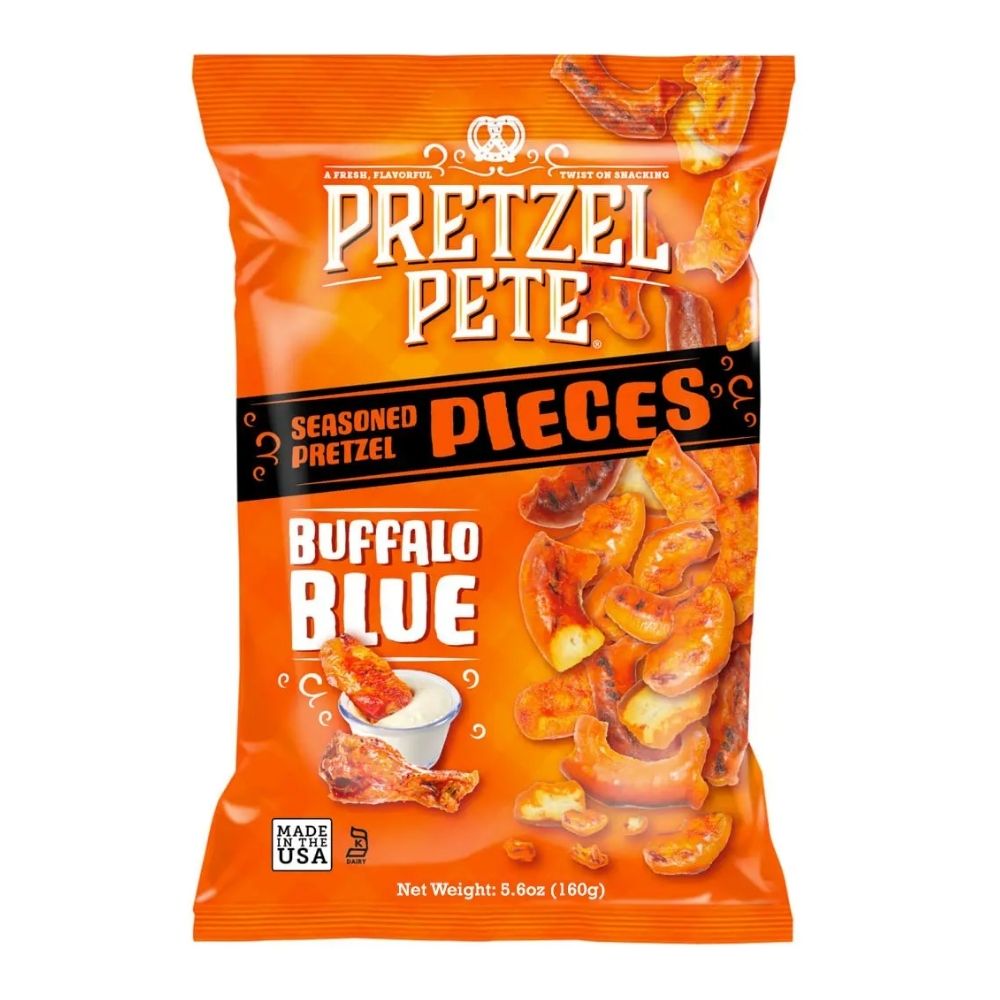 Pretzel Pete Buffalo Blue, pereci s okusom sira i buffalo umaka od 160g 