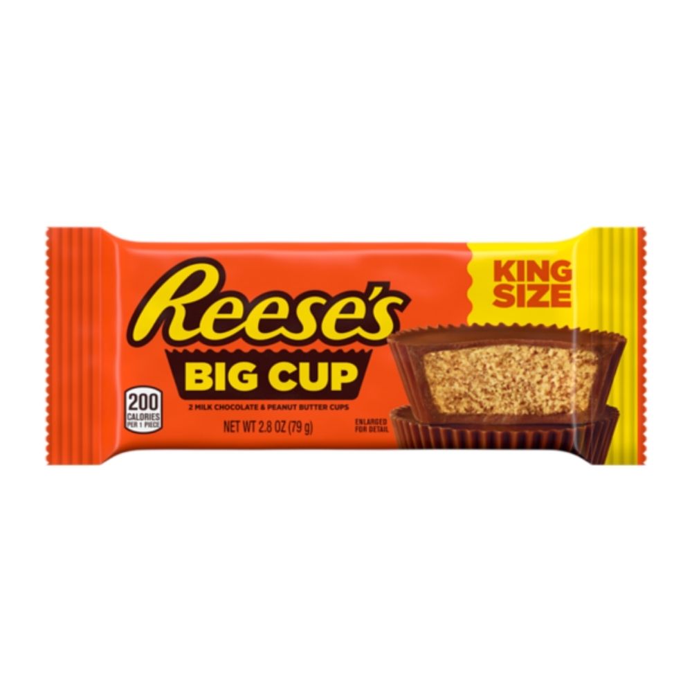 Reese's Big Cup King Size, šalice s maslacem od kikirikija s komadićima kikirikija od 79g 