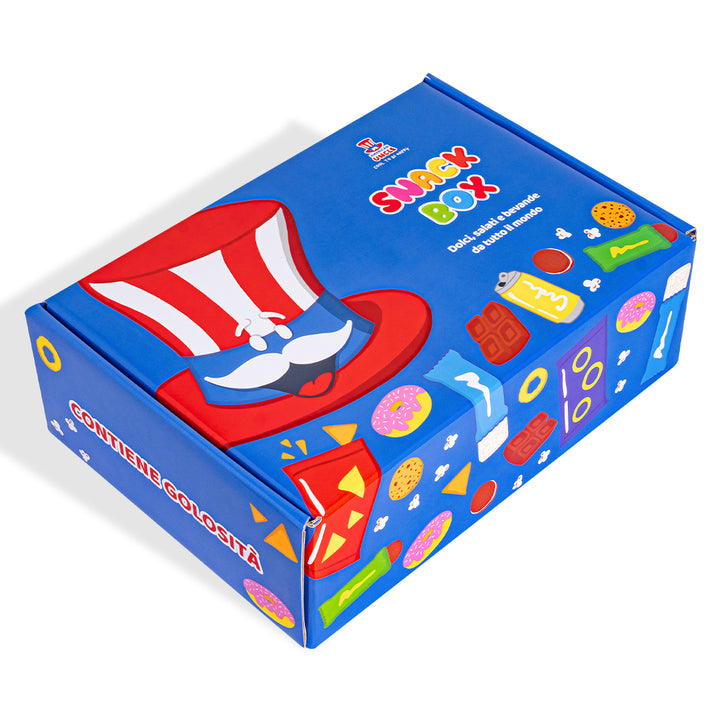 Snack box “Cool to be Happy”, kutija iznenađenja od 20 snack slatkiša, slanih proizvoda i pića 