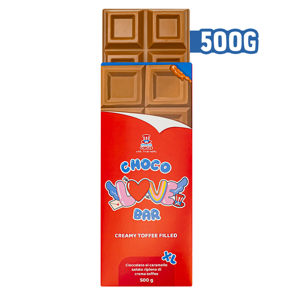 XL Creamy Toffee filled Choco Love Bar, čokolada s karamelom punjena toffee kremom od 500g 
