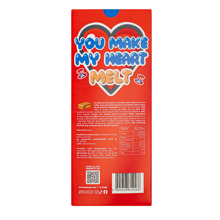 XL Creamy Toffee filled Choco Love Bar, čokolada s karamelom punjena toffee kremom od 500g 