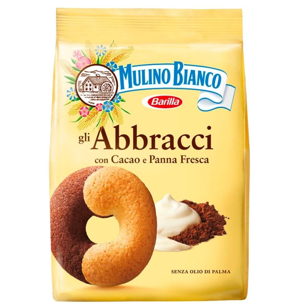 Abbracci Mulino Bianco, keksi s kakaom i vrhnjem od 350g 