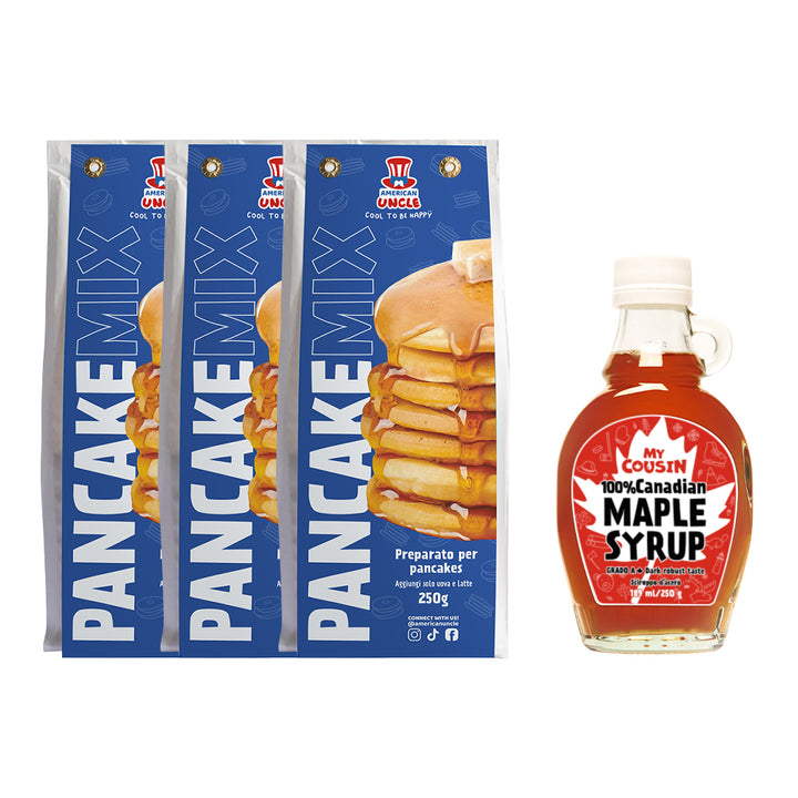 3x American Uncle Pripravak za palačinke + javorov sirup My Cousin 