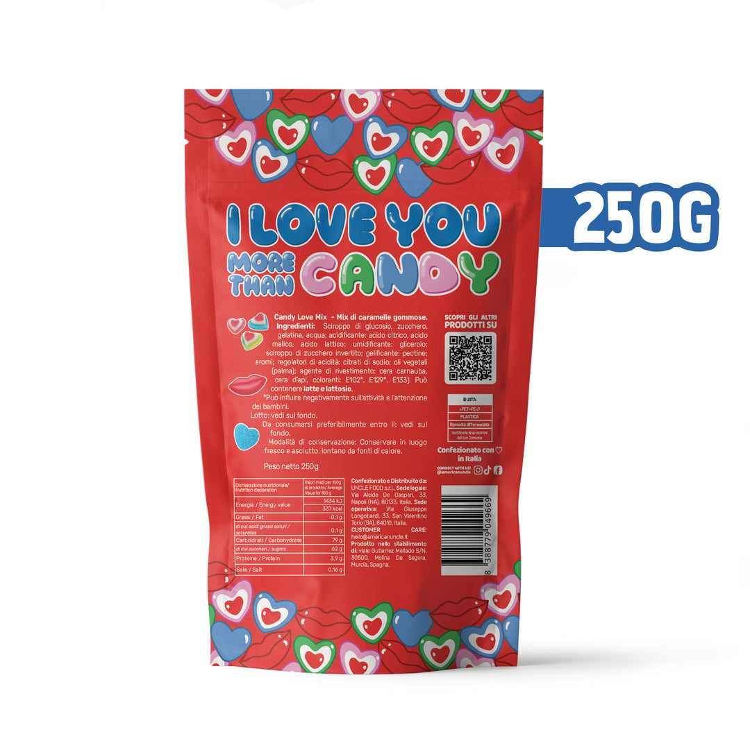 Candy mix - Love edition, pakiranje od 250g gumeni bomboni 