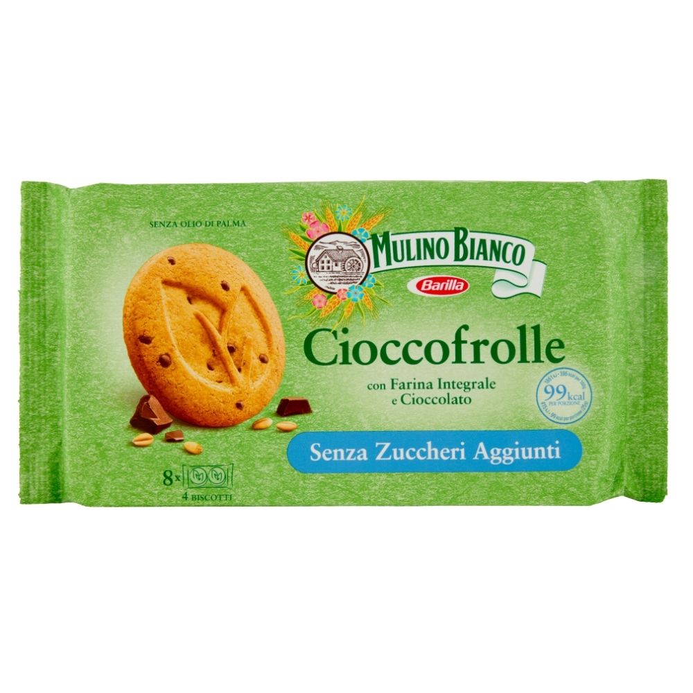 Cioccofrolle Mulino Bianco, integralni keksi s komadićima čokolade od 200g 