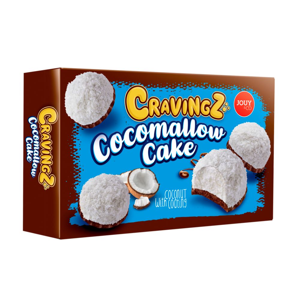 Cravingz Cocomallow Cake, keksići od marshmallow s kokosovim mrvicama od 100g 