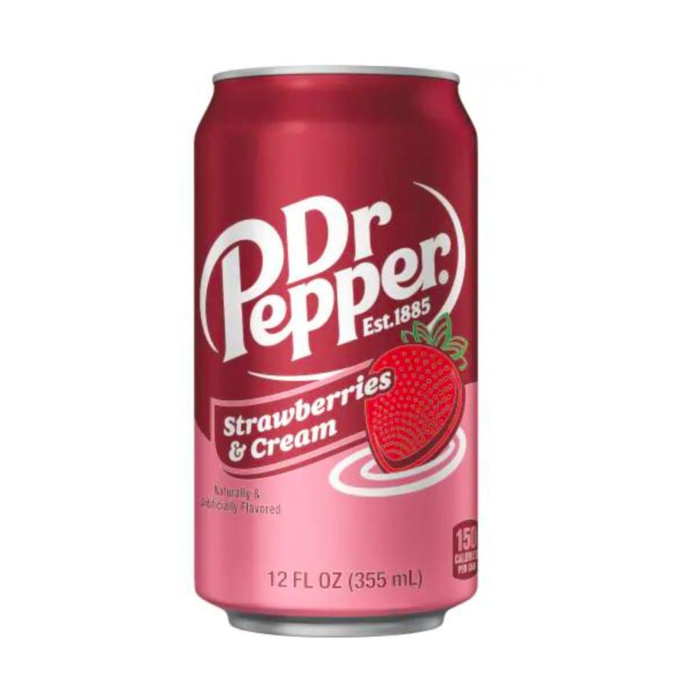 Dr Pepper Jagode & Krema, napitak s okusom vrhnja i jagode od 355ml 