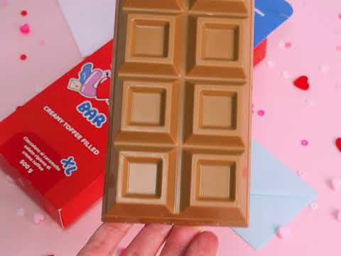 XL Creamy Toffee filled Choco Love Bar, čokolada s karamelom punjena toffee kremom od 500g 