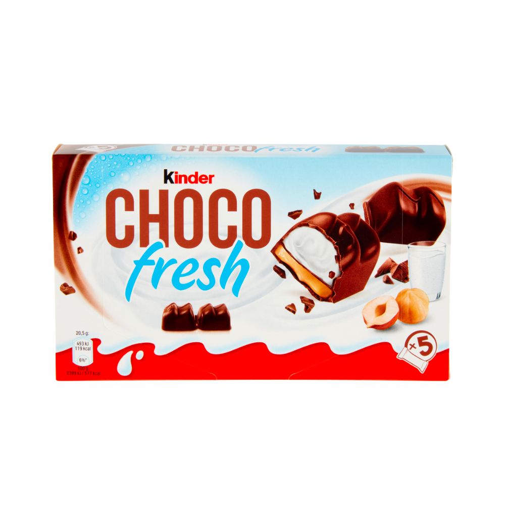Kinder Choco Fresh, snack mliječni desert prekriven čokoladom od 102,5g 