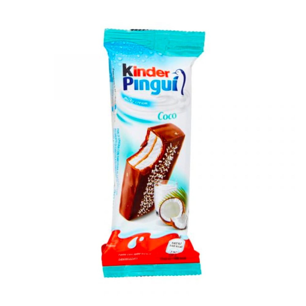 Kinder Pinguì Cocco, čokoladni snack s mlijekom i kokosom od 30g 