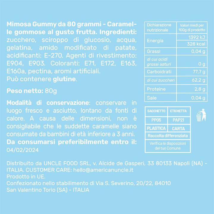 Mimosa Gummy, vrećica gumenih bombona za super ženu od 80 g 