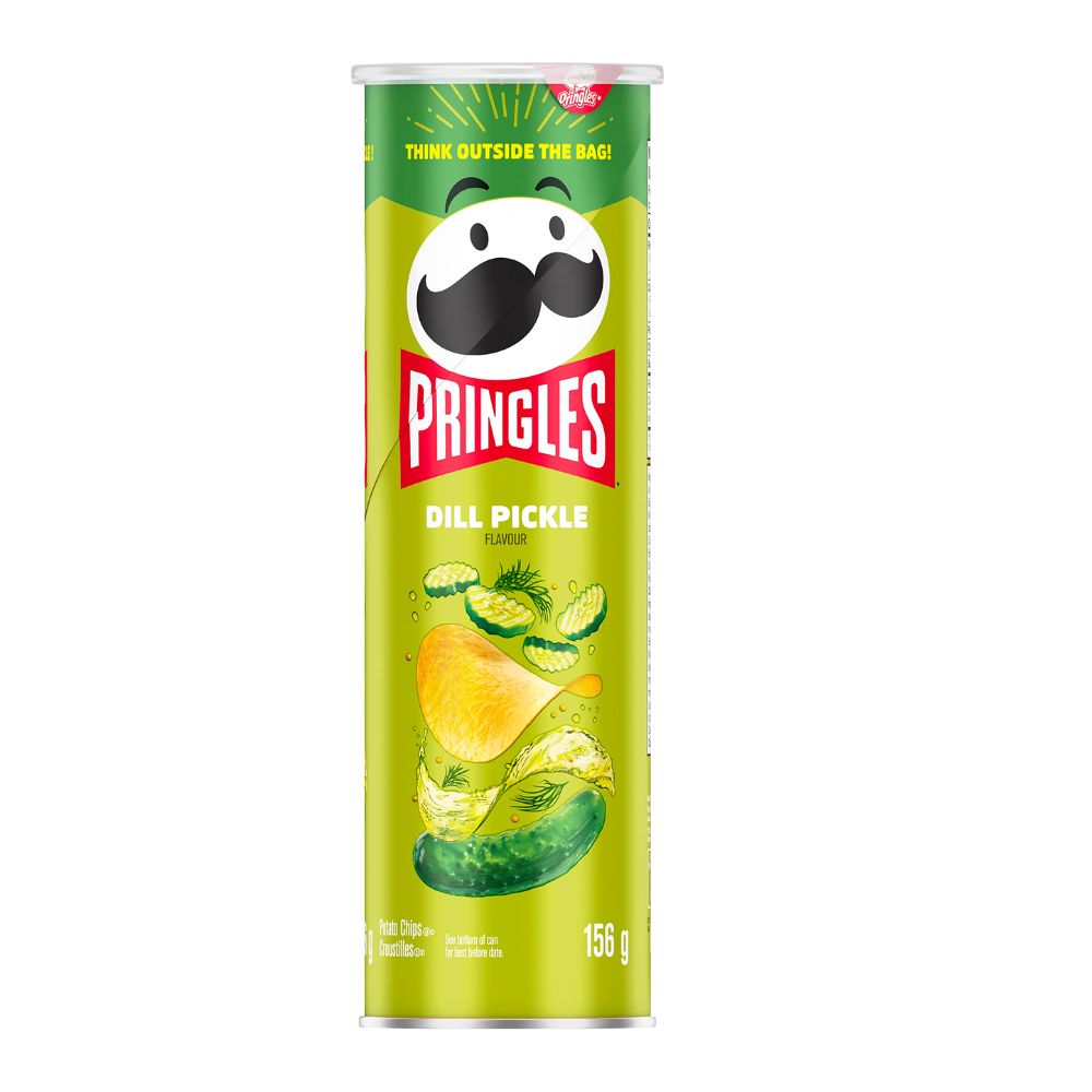 Pringles Screamin' Dill Pickle, čips od krastavaca 156g 
