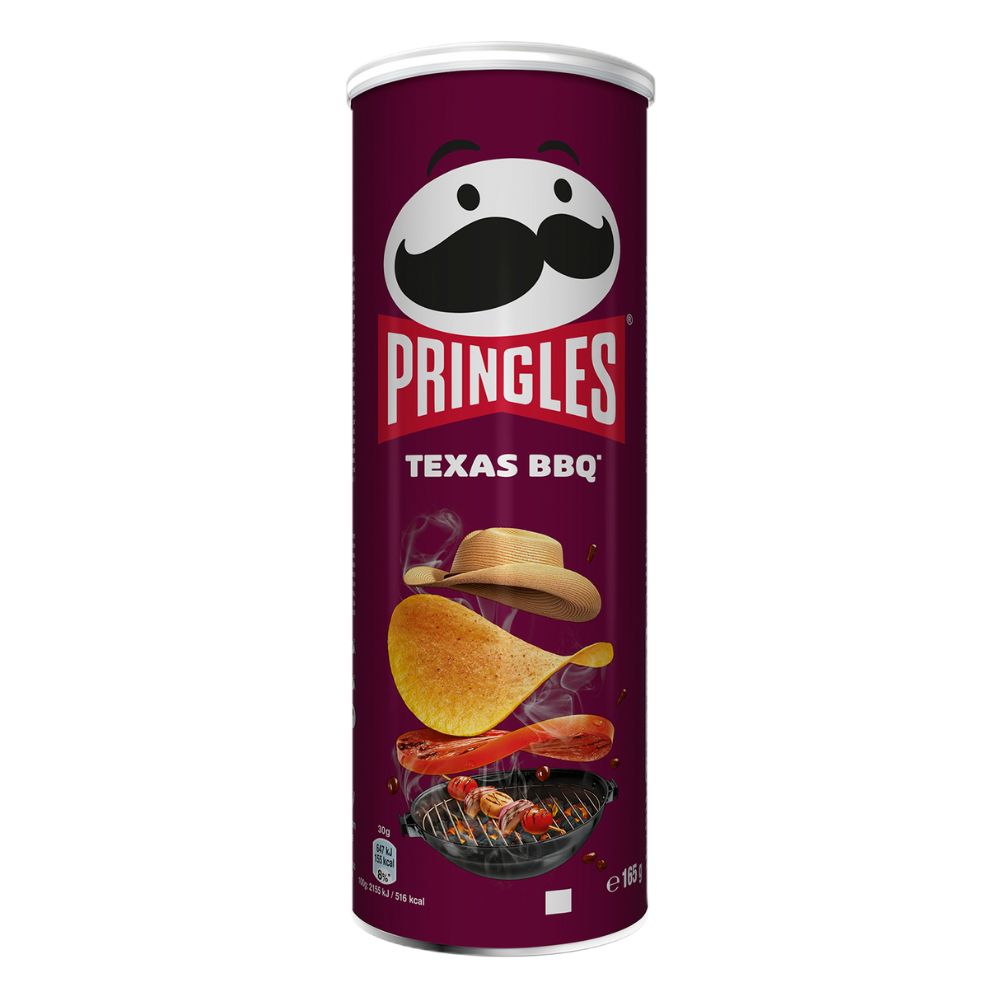 Pringles Texas Barbecue, čips s umakom od roštilja od 165g 