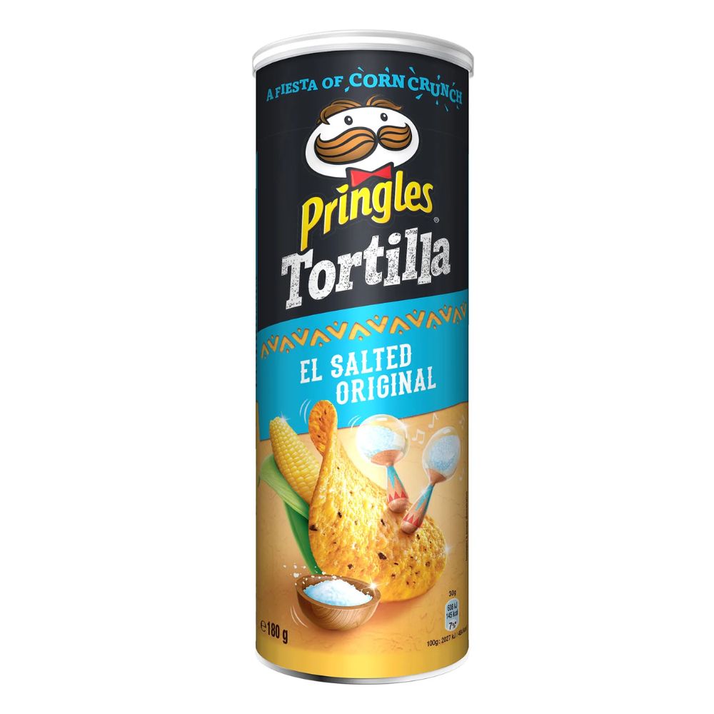 Pringles Tortilla, čips s okusom tortilje od 180g 
