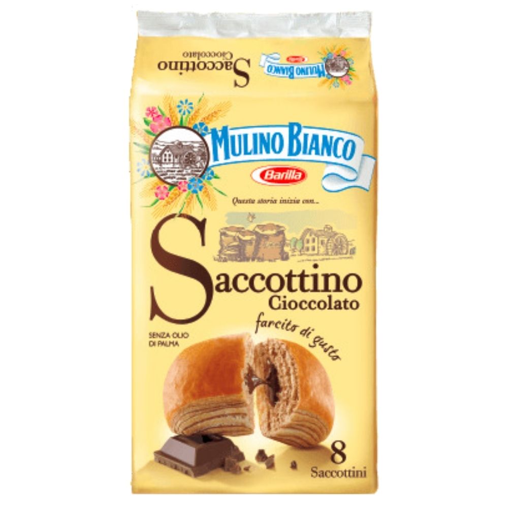 Saccottino s čokoladom Mulino Bianco, kolači s čokoladnom kremom od 336g 